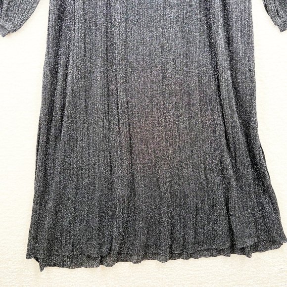 Zara Metallic Thread Knit Dress Size M Limited Edition NEW - Picture 8 of 16